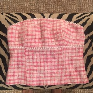 Lilly Pulitzer tweed tube top